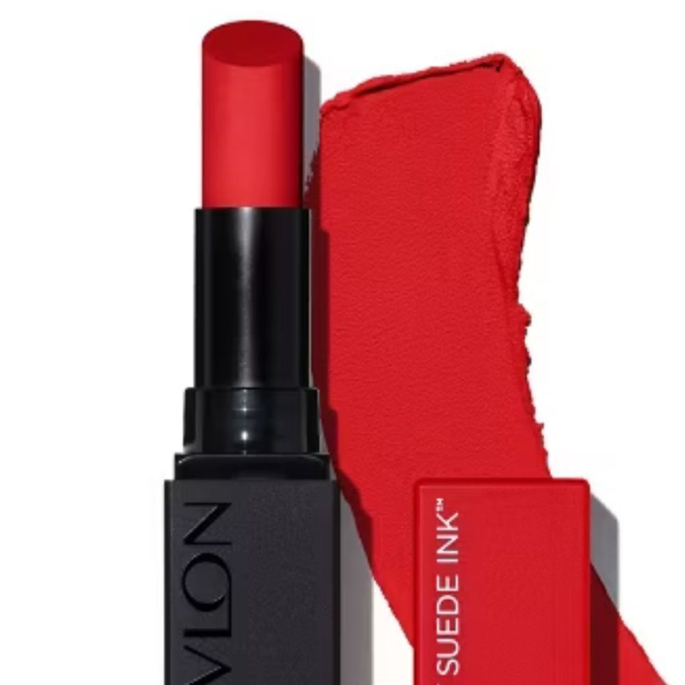 Revlon color stay suede ink red lipstick 007 feed the flame